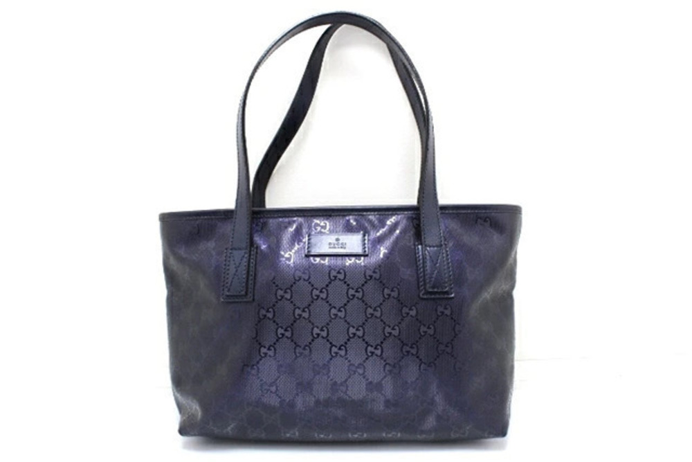 Gucci GG Imprime Tote Bag Canvas Leather
